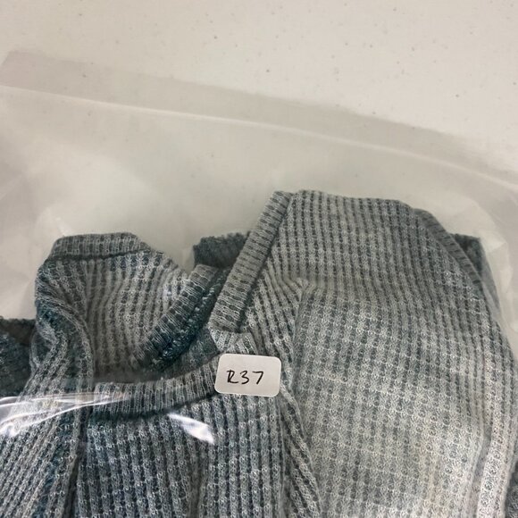 Free People We the Free Blue Ombre Kitten Waffle Knit Tank Top Size S - Picture 9 of 9